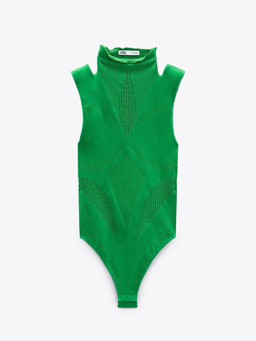 Green Seamless Sleeveless Bodysuit